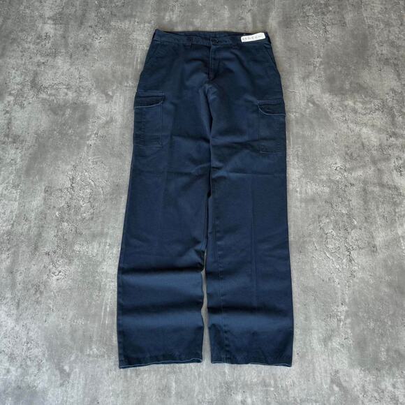 Vintage Y2K Carhartt Style Baggy Blue Cargo Skater Grunge Cyber Tech Pants - Picture 1 of 3